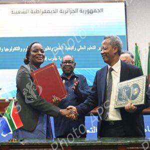 Algérie/Afrique du Sud: signature d'un procès-verbal d'entente pour renforcer le partenariat dans dans le domaine de l'enseignement supérieur