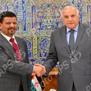 Le ministre des Affaires étrangères reçoit son homologue Sahraoui