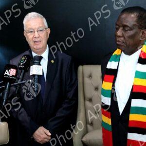 Le Président de la République du Zimbabwe reçoit le Président du conseil de la Nation