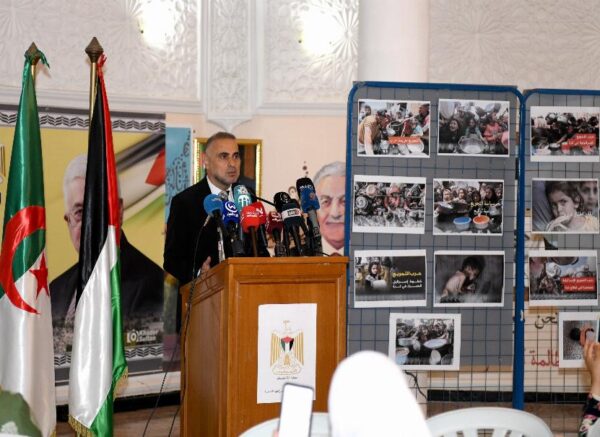 Conférence de presse de l'ambassadeur de l'Etat de Palestine en Algérie