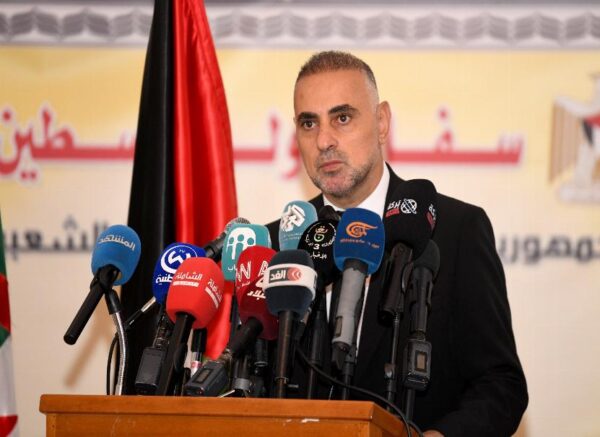 Conférence de presse de l'ambassadeur de l'Etat de Palestine en Algérie