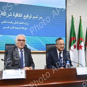 Signature d'un accord de partenariat et de coopération entre le ministère de l'Enseignement supérieur et de la Recherche scientifique et l'ANSS