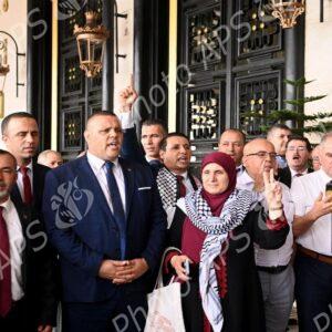 APN : les groupes parlementaires organisent un sit-in de solidarité avec le peuple palestinien