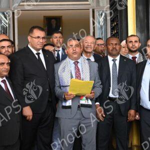 APN : les groupes parlementaires organisent un sit-in de solidarité avec le peuple palestinien