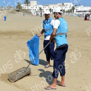 Alger : campagne de nettoiement des plages des algues marines