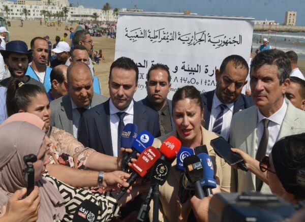 Alger : campagne de nettoiement des plages des algues marines