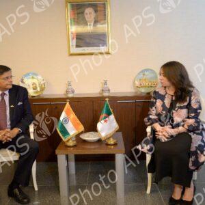 Mme Mansouri reçoit l'envoyé spécial du Premier ministre indien