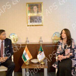 Mme Mansouri reçoit l'envoyé spécial du Premier ministre indien