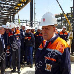 Oran : le PDG de Sonatrach inspecte le projet de réalisation d’une nouvelle unité de production de Méthyl Tert-Butyl Ether (MTBE)