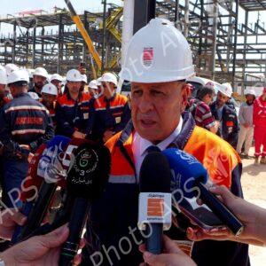Oran : le PDG de Sonatrach inspecte le projet de réalisation d’une nouvelle unité de production de Méthyl Tert-Butyl Ether (MTBE)