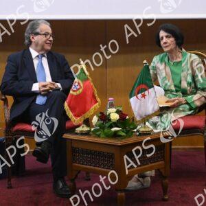 La Président par intérim de la Cour Constitutionnelle reçoit son homologue Portugais