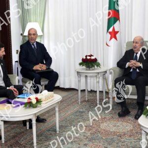 Le président de la République reçoit une délégation de la compagnie américaine Chevron