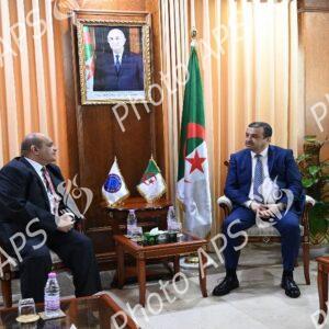 Le ministre de l'Energie reçoit le SG de l'Organisation arabe de l'énergie (OAE, ex-OAPEC)