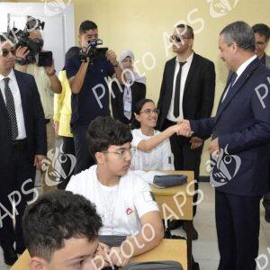 2e édition de l'Olympiade algérienne des mathématiques : le ministre de l'Education se rend au lycée de mathématiques de Kouba