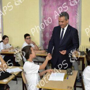 2e édition de l'Olympiade algérienne des mathématiques : le ministre de l'Education se rend au lycée de mathématiques de Kouba