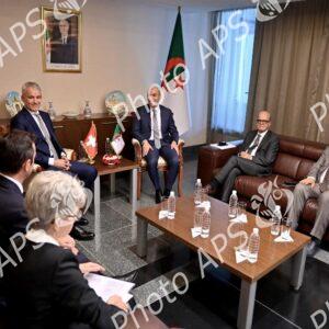 M. Chaib reçoit le ministre suisse de la justice et de la police