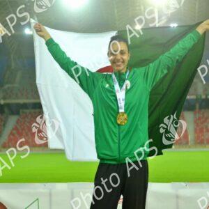 Oran : (Championnat arabe d'athlétisme) Rezik Darina Hadil remporte l'or au saut en longueur