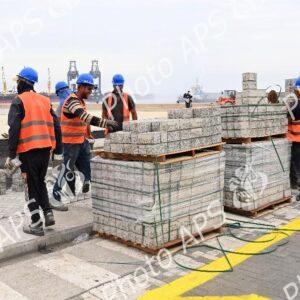Le Premier ministre inspecte les travaux de la 2e tranche du projet du terminal à conteneurs au port de Djen Djen