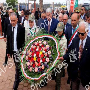 Oran : cérémonie commémorant le 80e anniversaire des massacres du 8 mai 1945.