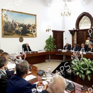 Le président de la République préside une réunion du Conseil des ministres