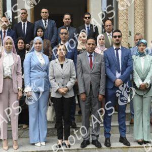 Un groupe d'étudiants de l'Ecole supérieure de la magistrature en visite au ministère des Relations avec le Parlement