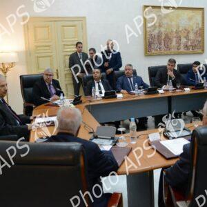 Le président du Conseil de la Nation préside une réunion de coordination avec les présidents des groupes parlementaires