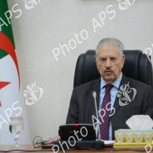 Le président du Conseil de la Nation préside une réunion de coordination avec les présidents des groupes parlementaires