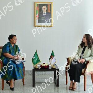 Mme Mansouri reçoit la directrice exécutive du secrétariat continental du MAEP